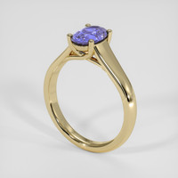 1.73 Ct. Violet Sapphire Ring, 18K Yellow Gold 2