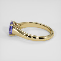 1.73 Ct. Violet Sapphire Ring, 18K Yellow Gold 4