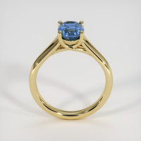 2.11 Ct. Blue Sapphire Ring, 18K Yellow Gold 3