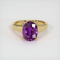 3.68 Ct. Sapphire Ring, 18K Yellow Gold 1