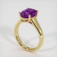 3.68 Ct. Sapphire Ring, 18K Yellow Gold 2