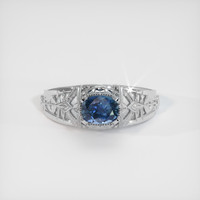 0.72 Ct. Sapphire Ring, Platinum 950 1