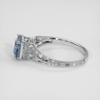 1.60 Ct. Blue Spinel Ring, Platinum 950 4