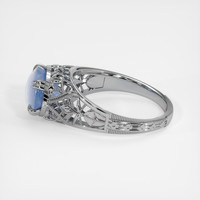 4.35 Ct. Grey Sapphire Ring, Platinum 950 4
