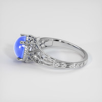 3.60 Ct. Bluish Purple Sapphire Ring, Platinum 950 4