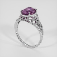 3.29 Ct. Purple Sapphire Ring, Platinum 950 2