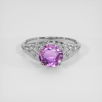 1.69 Ct. Purple Sapphire Ring, Platinum 950 1