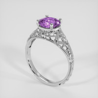 1.69 Ct. Purple Sapphire Ring, Platinum 950 2