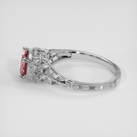 1.34 Ct. Purplish Pink Sapphire Ring, Platinum 950 4