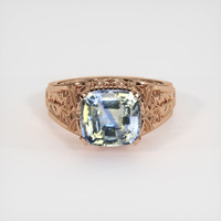 3.09 Ct. Bi Color Sapphire Ring, 14K Rose Gold 1