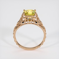 2.57 Ct. Yellow Sapphire Ring, 18K Rose Gold 3