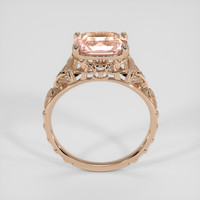 2.17 Ct. Peach Sapphire Ring, 18K Rose Gold 2