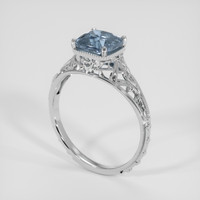 1.60 Ct. Blue Spinel Ring, 10K White Gold 2