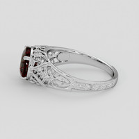 2.48 Ct. Red Almandine Garnet Ring, 10K White Gold 4