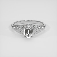 1.10 Ct. White Spinel Ring, 10K White Gold 1