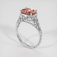 2.33 Ct. Brown Spinel Ring, 10K White Gold 2