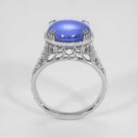 6.36 Ct. Blue Sapphire Ring, 10K White Gold 3