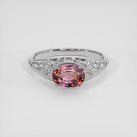1.04 Ct. Bi Color / Parti Sapphire Ring, 10K White Gold 1