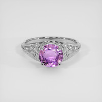 1.69 Ct. Purple Sapphire Ring, 10K White Gold 1