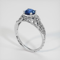 1.20 Ct. Sapphire Ring, 14K White Gold 2