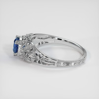 1.20 Ct. Sapphire Ring, 14K White Gold 4
