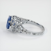 3.80 Ct. Sapphire Ring, 14K White Gold 4