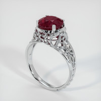 Ruby Ring 3.02 Ct., 14K White Gold Preview