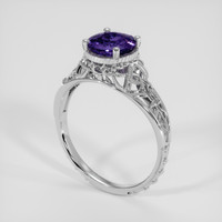 1.44 Ct. Color Change Sapphire Ring, 14K White Gold 2