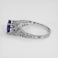 1.44 Ct. Color Change Sapphire Ring, 14K White Gold 4