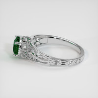 1.37 Ct. Green Sapphire Ring, 14K White Gold 4