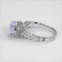 3.27 Ct. Bluish Purple Sapphire Ring, 14K White Gold 4