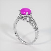 2.12 Ct. Sapphire Ring, 14K White Gold 2