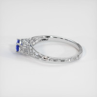 0.45 Ct. Sapphire Ring, 14K White Gold 4