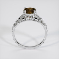 0.90 Ct. Brown Sapphire Ring, 14K White Gold 3