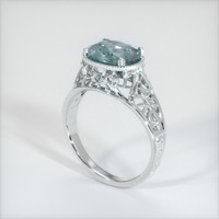1.24 Ct. Sapphire Ring, 14K White Gold 2