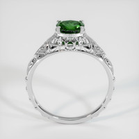 0.90 Ct. Green Sapphire Ring, 14K White Gold 3