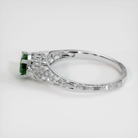 0.90 Ct. Green Sapphire Ring, 14K White Gold 4