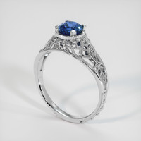 1.20 Ct. Sapphire Ring, 18K White Gold 2