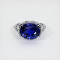 9.60 Ct. Sapphire Ring, 18K White Gold 1