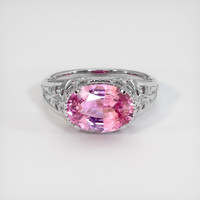 2.09 Ct. Sapphire Ring, 18K White Gold 1