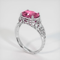 2.09 Ct. Sapphire Ring, 18K White Gold 2