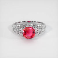 1.21 Ct. Sapphire Ring, 18K White Gold 1