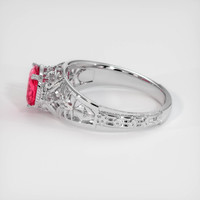 1.21 Ct. Sapphire Ring, 18K White Gold 4