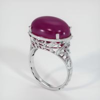 24.98 Ct. Ruby Ring, 18K White Gold 2