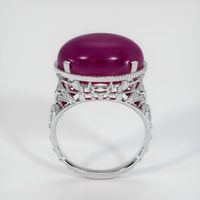 24.98 Ct. Ruby Ring, 18K White Gold 3