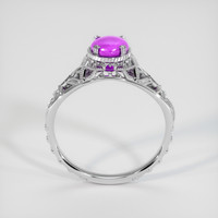 1.05 Ct. Purple Sapphire Ring, 18K White Gold 3