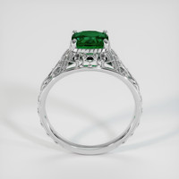 1.37 Ct. Green Sapphire Ring, 18K White Gold 3