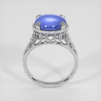 6.36 Ct. Blue Sapphire Ring, 18K White Gold 3