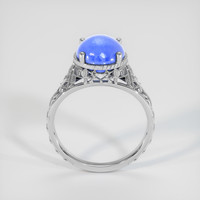 3.60 Ct. Bluish Purple Sapphire Ring, 18K White Gold 3