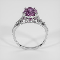 3.29 Ct. Purple Sapphire Ring, 18K White Gold 3